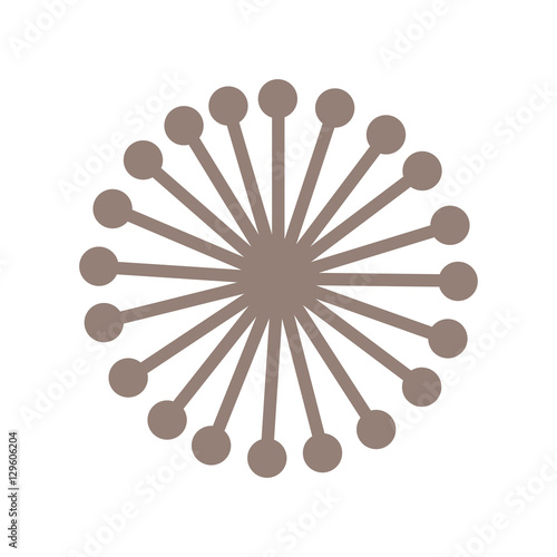 cute flower isolated icon vector illustration design