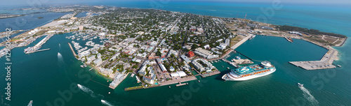 Key West Aerial Panoramic - Looking Down Duvall St photo