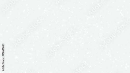 Silver white animated glitter background with flickering light particles.