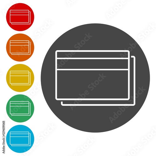 Credit Card Icon, money card icon