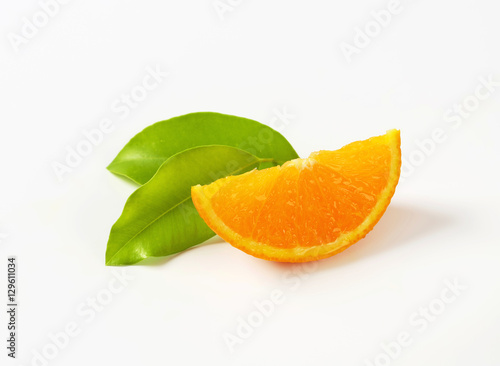 Single orange wedge