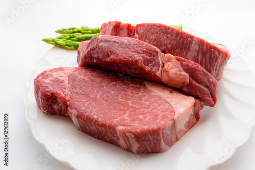 牛フィレ肉とアスパラガス