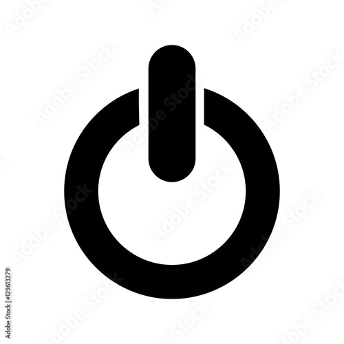power button symbol isolated icon vector illustration design
