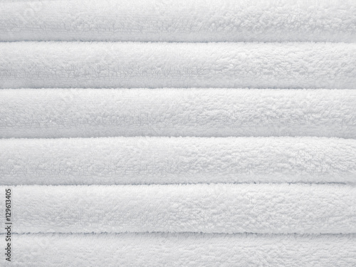 Fotografi Stack of white terry towels
