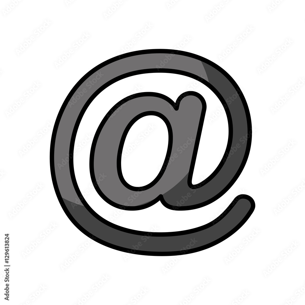 arroba social media icon vector illustration design arroba social media icon vector illustration design