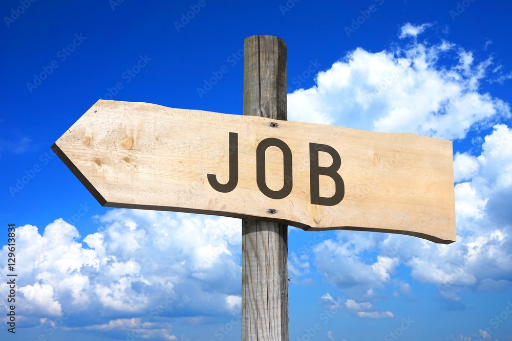 Job - wooden signpost Job - wooden signpost