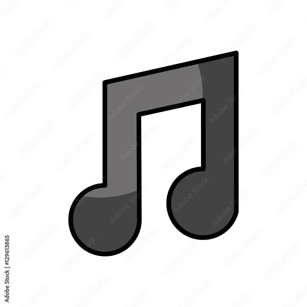 music note isolated icon vector illustration design music note isolated icon vector illustration design