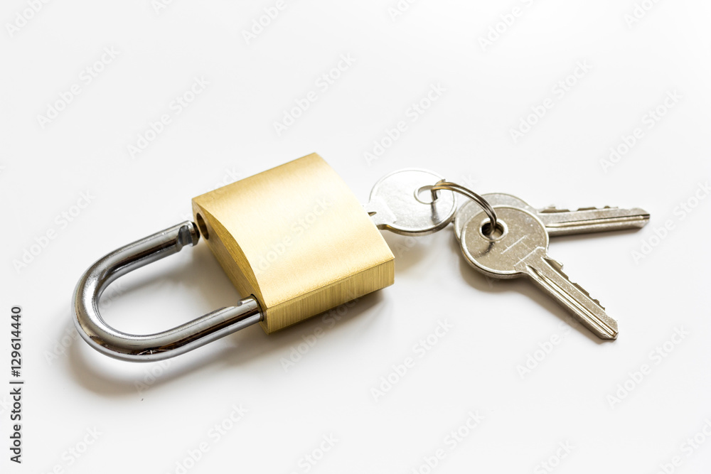 concept data protection metal chain on white background concept data protection metal chain on white background