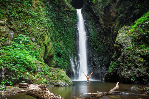 Waterfall in tropics photo