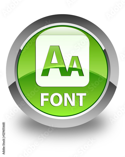 Font glossy green round button Free Download Font glossy green round button - GFXLoad