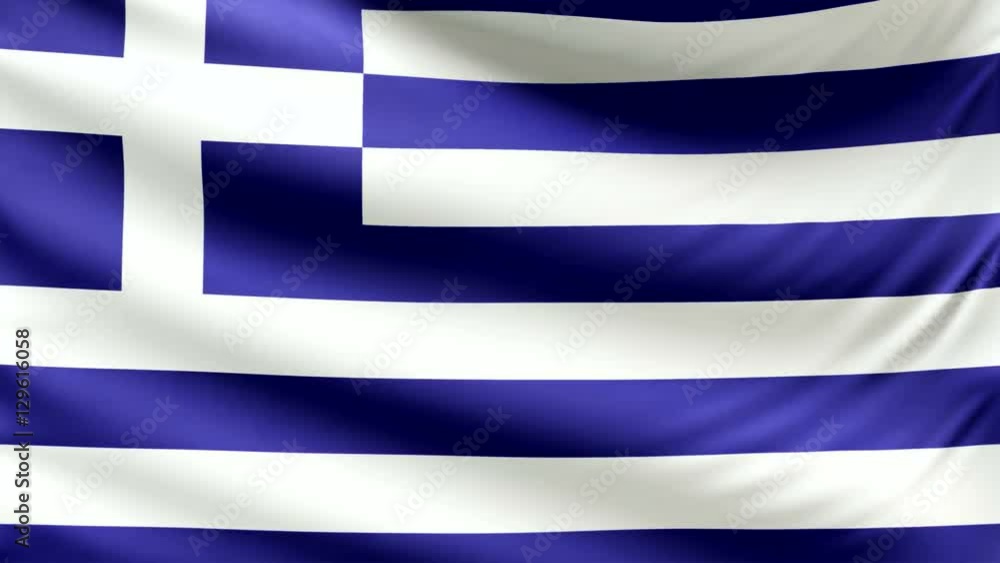 Realistic beautiful Greek flag looping Slow 4k resolution Realistic beautiful Greek flag looping Slow 4k resolution
