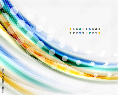 Translucent wave on white background