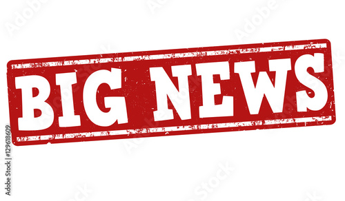 Big news sign or stamp