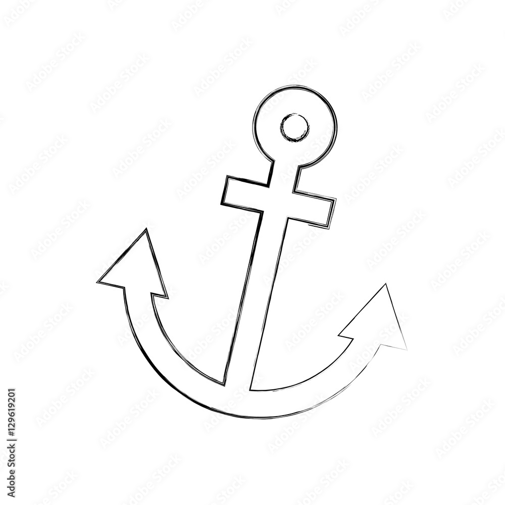anchor maritime isolated icon vector illustration design anchor maritime isolated icon vector illustration design