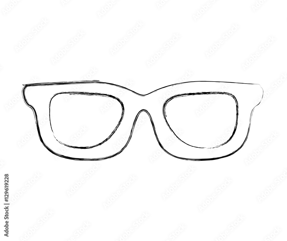 Fototapeta premium glasses accessory isolated icon vector illustration design