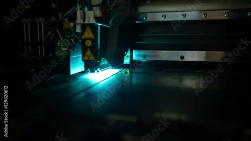 3D printer during printing operation photo