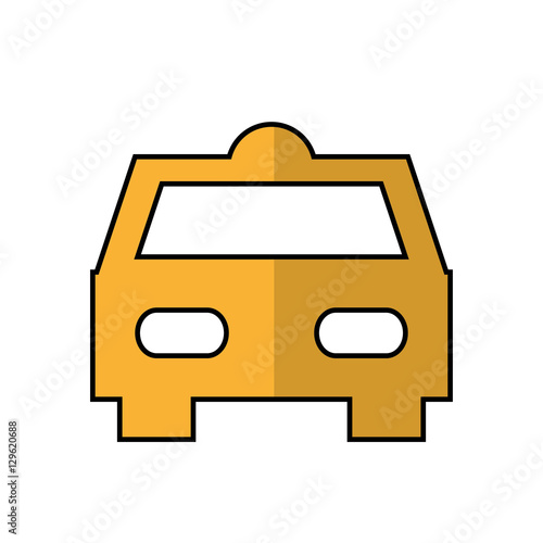 taxi car service isolated icon vector illustration design