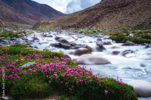 Natural landscape in Leh Ladakh photo