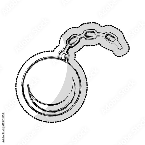 slave fetter isolated icon vector illustration design