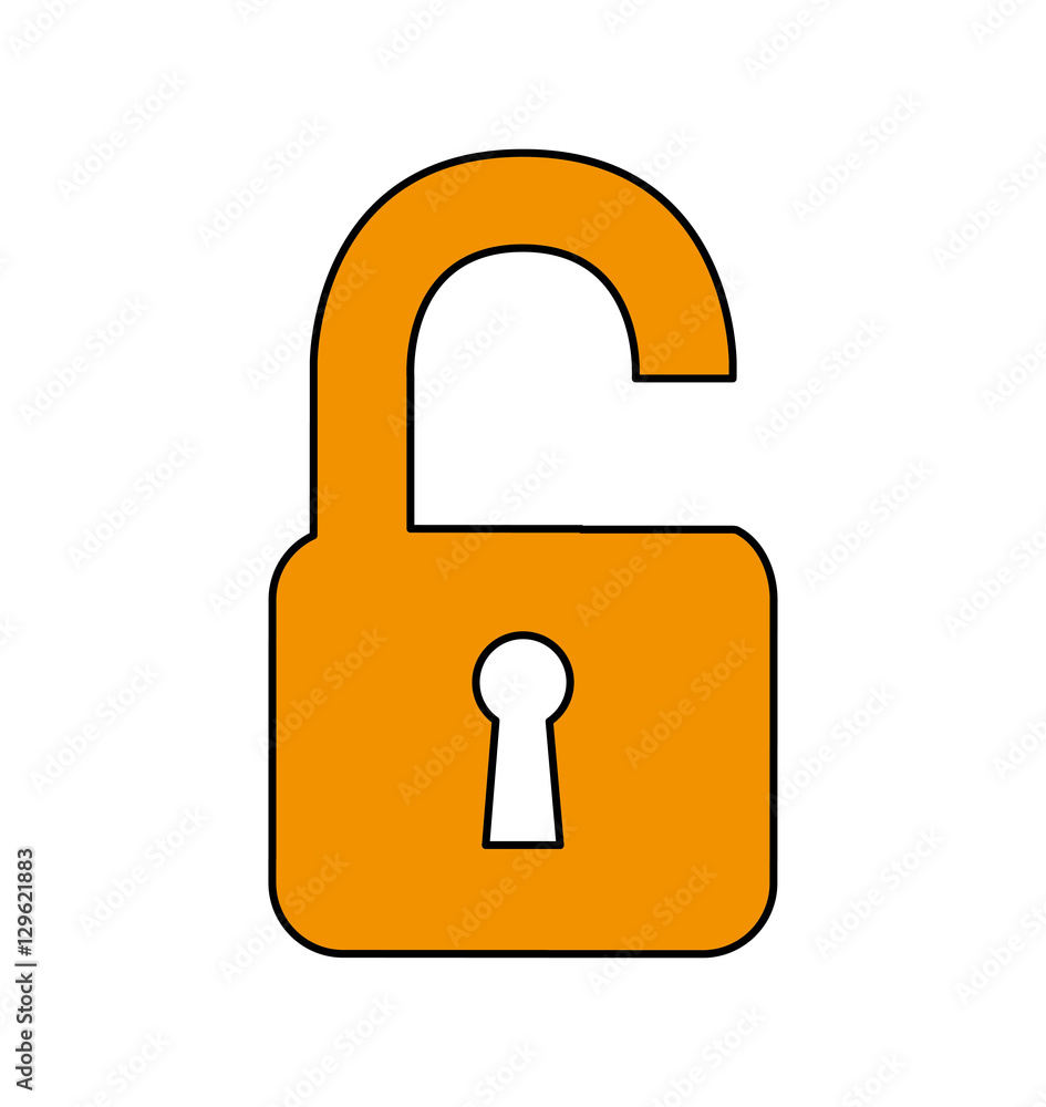 padlock secure isolated icon vector illustration design padlock secure isolated icon vector illustration design
