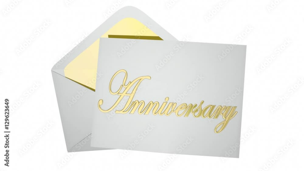Anniversary Invitation Party Event Envelope 3d Animation Anniversary Invitation Party Event Envelope 3d Animation
