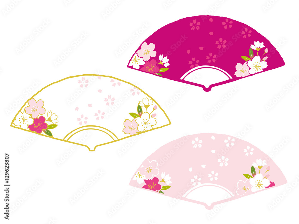 桜 扇子イラスト Stock ベクター Adobe Stock 桜 扇子イラスト Stock ベクター Adobe Stock