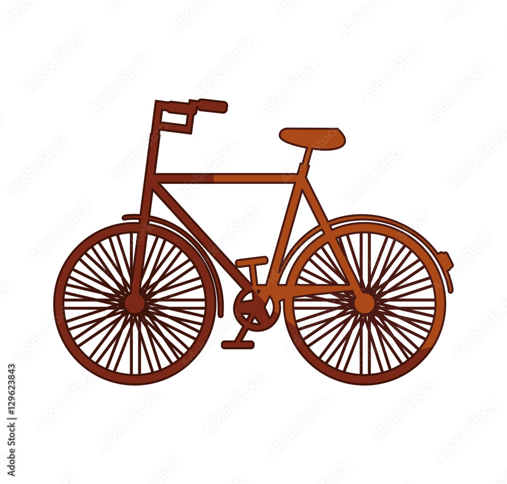 hipster style bicycle icon vector illustration design