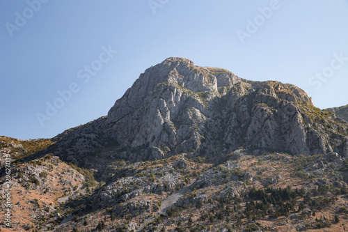 Beautiful nature landscape  rocks mountains with forest