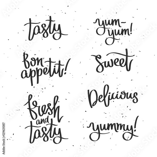 Set quotes. Bon appetit, fresh and delicious.