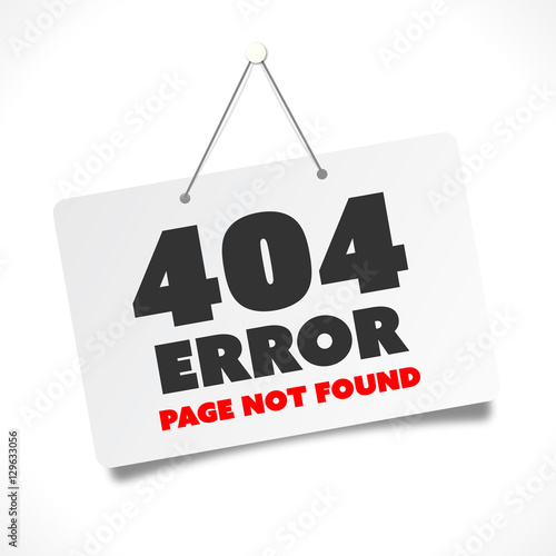 404 error - Page not found