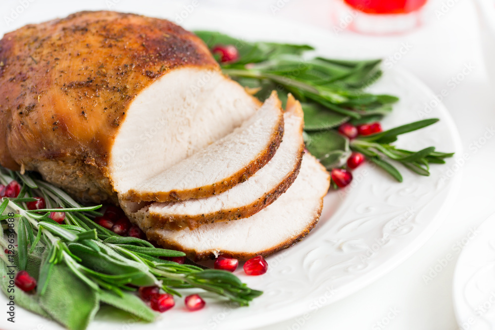 roasted turkey breast with spicy herbs roasted turkey breast with spicy herbs