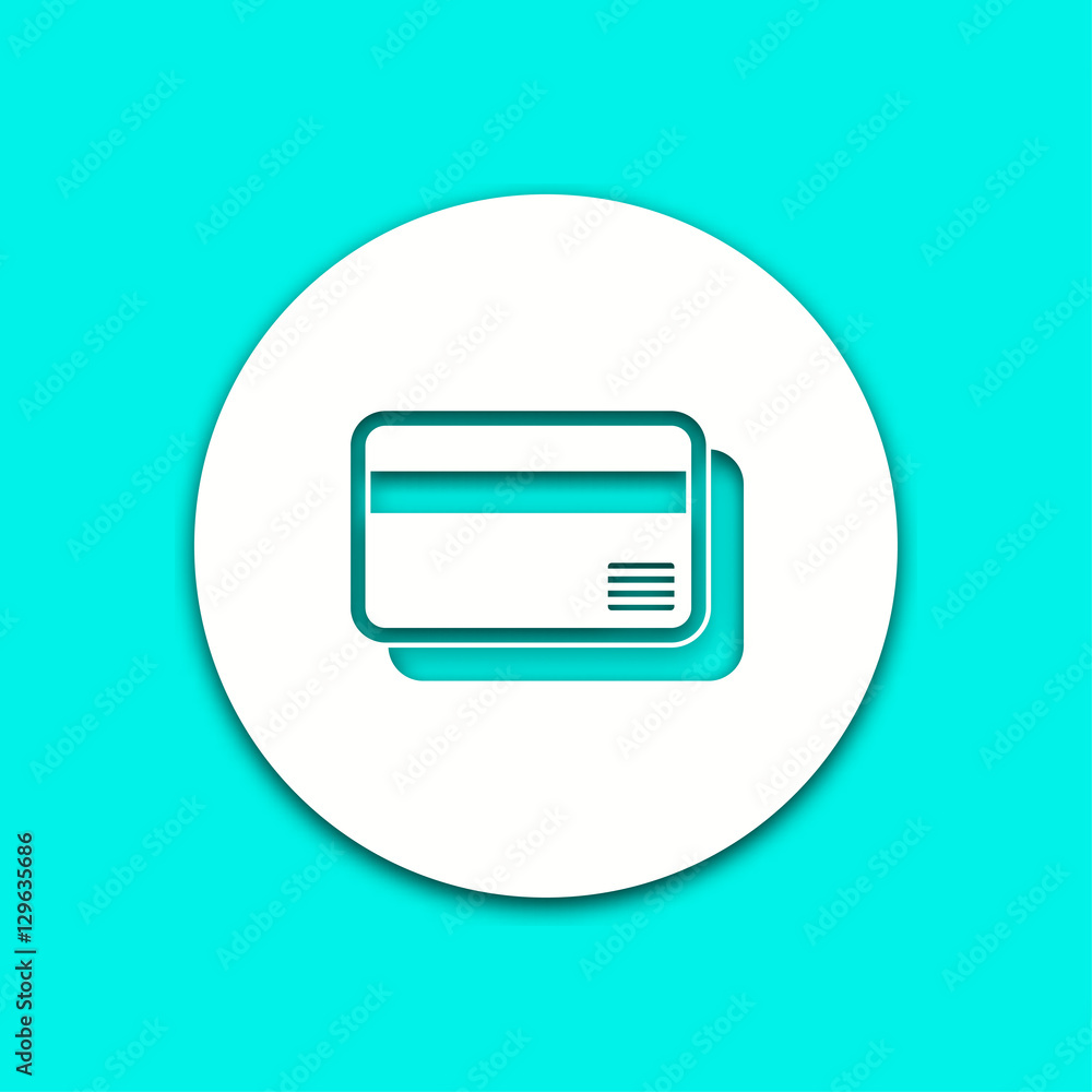Credit card - vector icon. Credit card - vector icon.