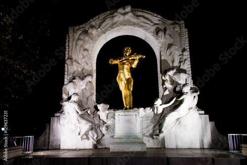 Photography Mozart,  monument, Vienna, Austria