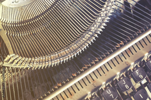 Konstfotografi Vintage typewriter keys detail