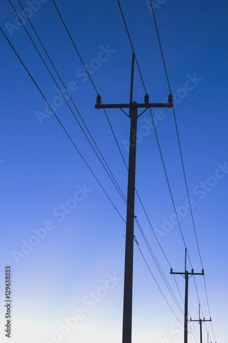 Art of the high-voltage lines.