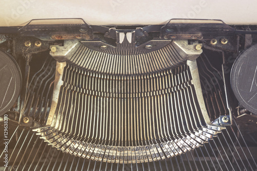 Fotografía Vintage typewriter keys detail