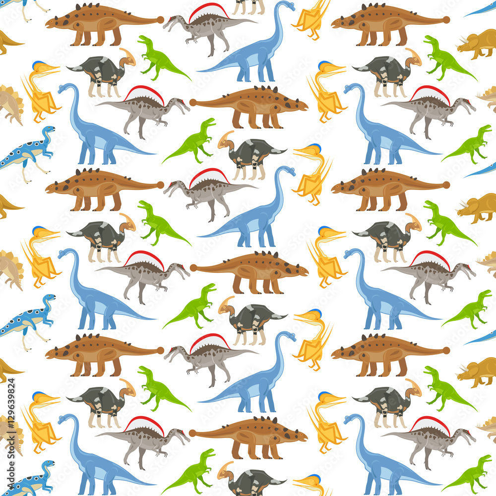 Dinosaur seamless pattern on transparent background vector illustration Dinosaur seamless pattern on transparent background vector illustration