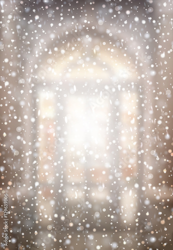 Snowfall Vector Background