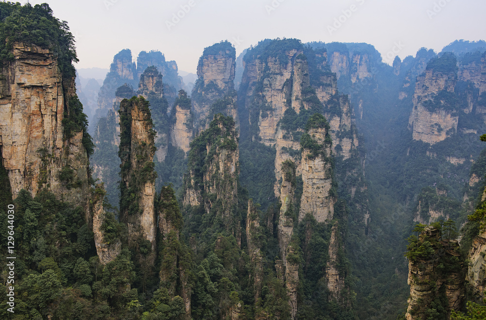 Zhangjiajie Landscape - Scenic and historic Area, a UNESCO World Heritage Site World Heritage in China.