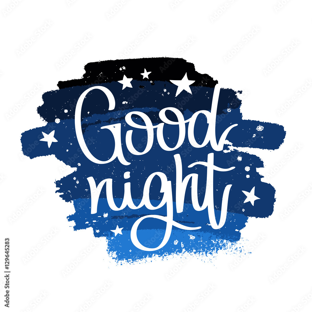 Naklejka Dobranoc. Kaligrafia trendów