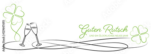 Silvester Dekoration - Schwarz/Grün