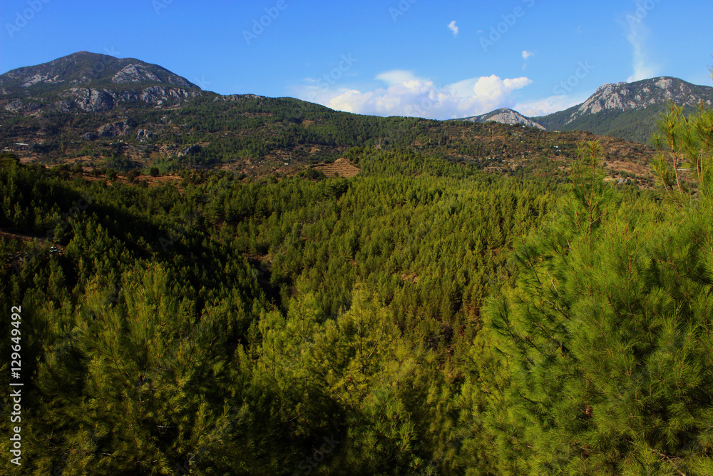 View at the Mountains around Alanya, Turkey
