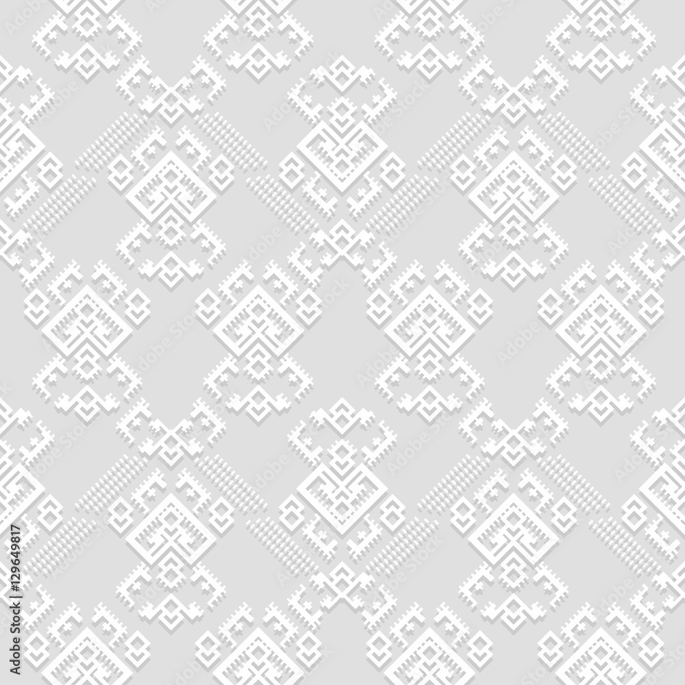 Vintage seamless pattern.Ethnic geometric motif. Vector illustration