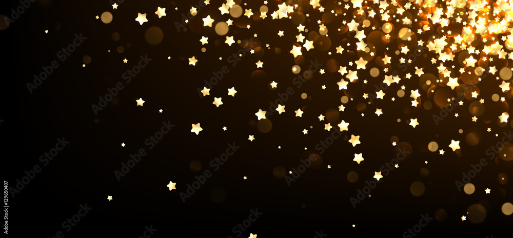 Festive background with yellow stars.