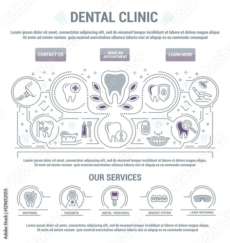 Vector flat graphic icon, line, contour, thin design. Dental, dentist. Element, emblem, symbol. Disease, care, symptoms, diagnostics, dental treatment. Prosthetics, teeth whitening, removal. Web site.