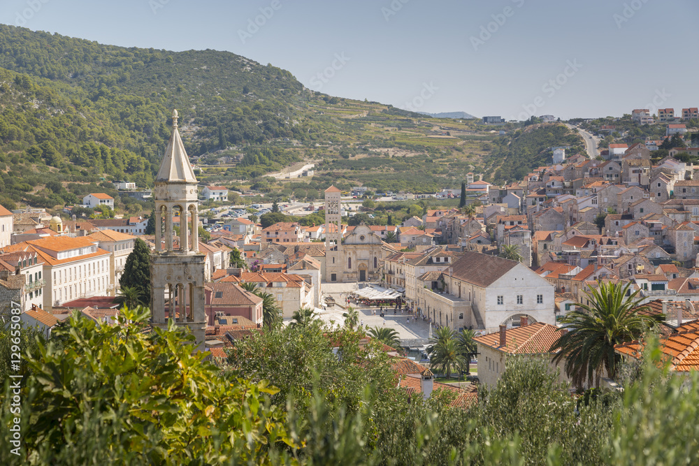 View over Hvar, Hvar Island, Dalmatia, Croatia View over Hvar, Hvar Island, Dalmatia, Croatia