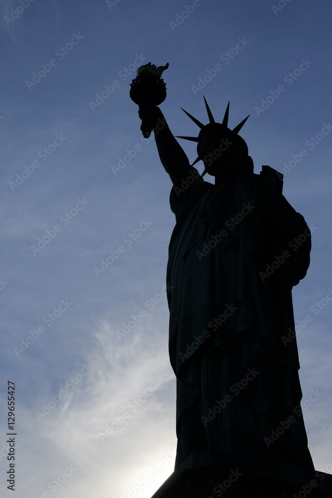 Fototapeta premium Statue of liberty silhouette