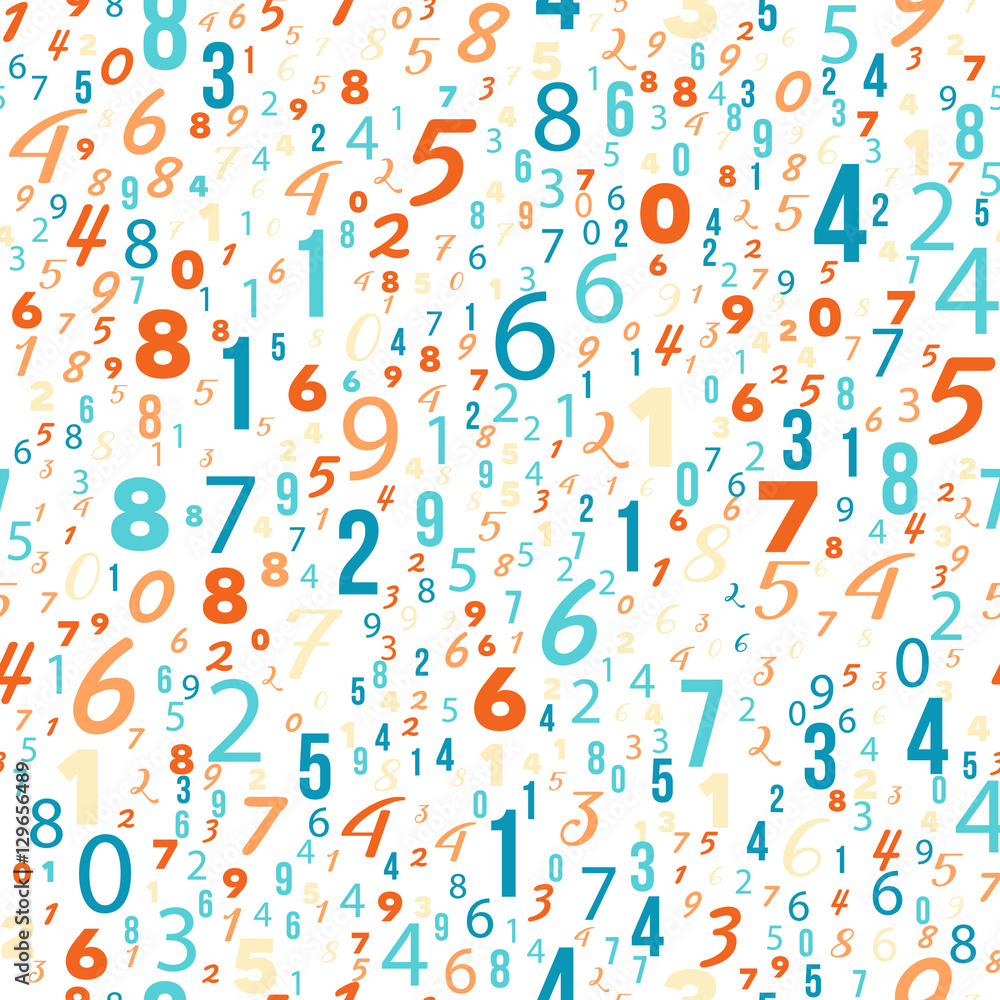 Mathematics background - different numbers pattern Mathematics background - different numbers pattern
