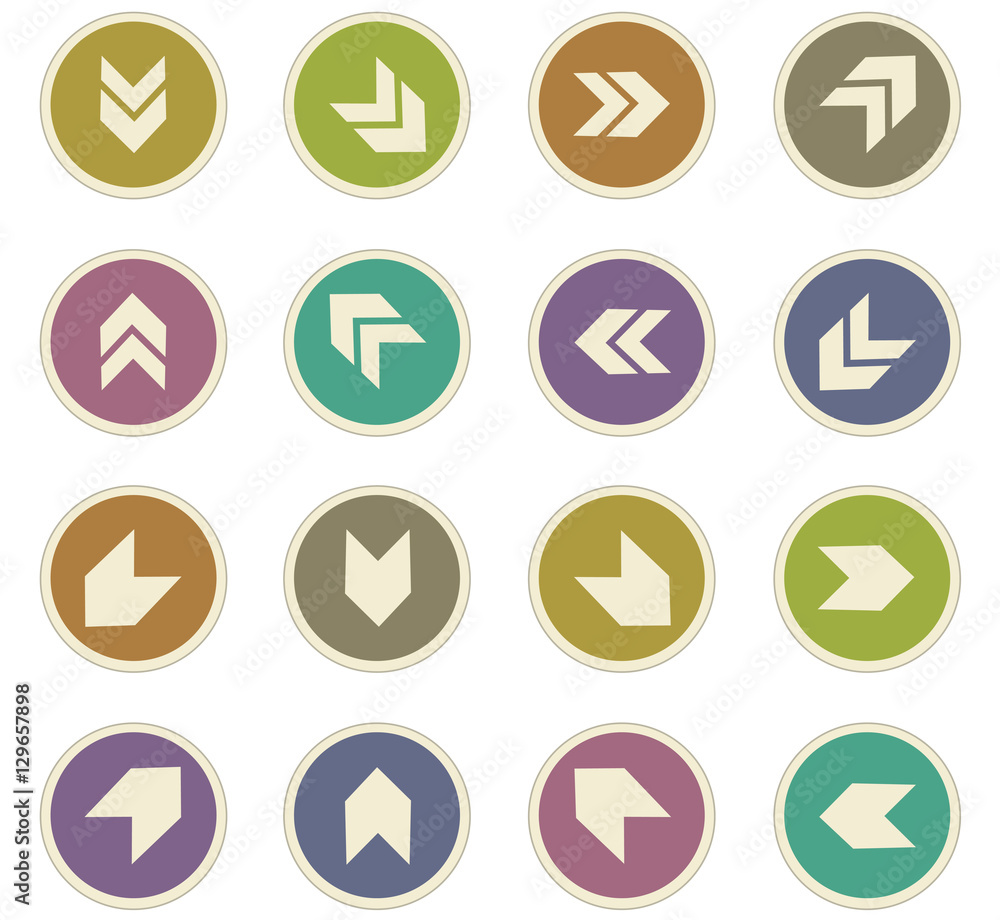 Arrows icons set Arrows icons set