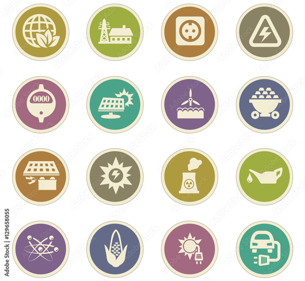 BIO Fuel industry icons set BIO Fuel industry icons set